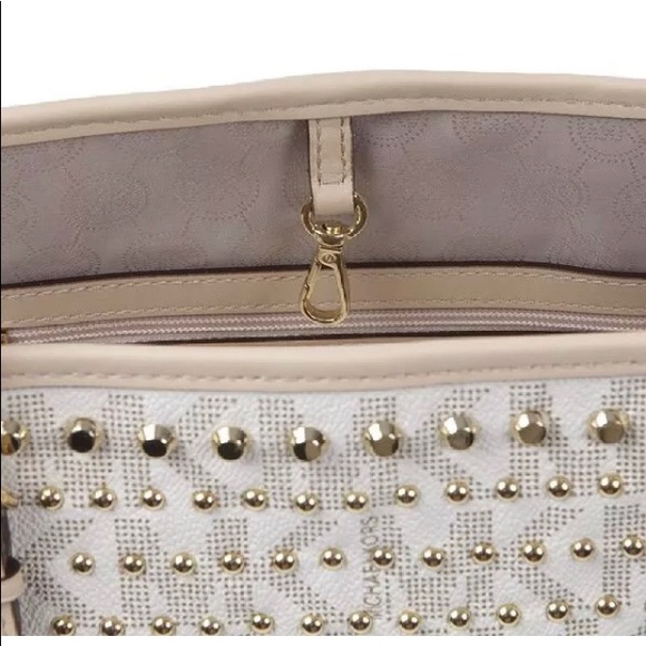 limited edition MICHAEL Kors Jet Set Studded Medium Travel tote - Picture 4 of 9